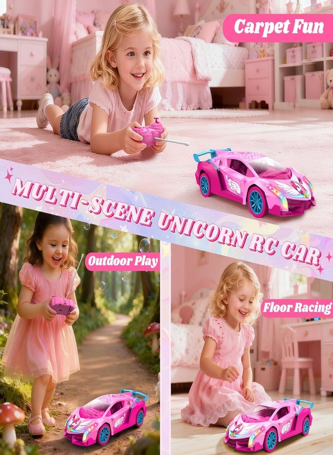 Tqeieu Unicorn RC Car for Girls, Rainbow Glow & Drift Wing Remote Control Car,2.4GHz RC Cars 1:18 Scale,Kids Toys Age 3 4 5 6 7 8 9 10 11 12,Girls Birthday Gifts,Christmas Basket Stuffers for Kids Age 3-12 - Image 5